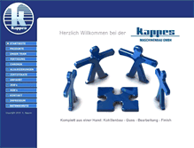 Tablet Screenshot of kappes-guss.de